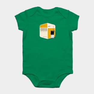 Walkie Talkie Classic Retro Logo Crest - Yellow Print T-Shirt Baby Bodysuit